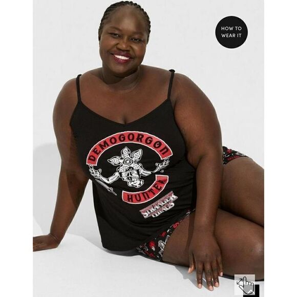 Torrid 2-2xl,xxl plus size stranger things sleep tank top/cami/shirt - Picture 2 of 6